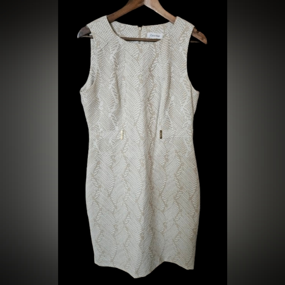 NWOT Calvin Klein Jacquard Sheath Dress